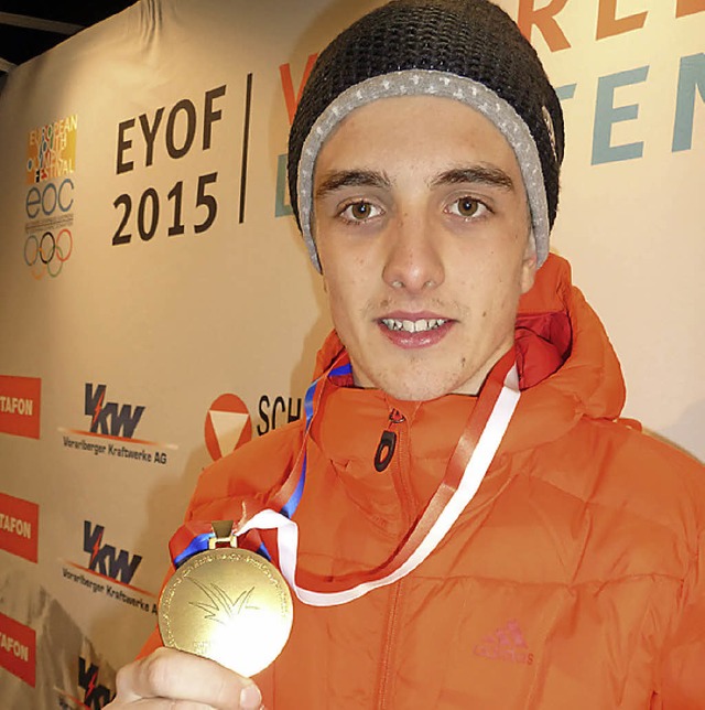 Goldmedaillengewinner: Janosch Brugger...das Skatingrennen ber 7,5 Kilometer.   | Foto: simoneit