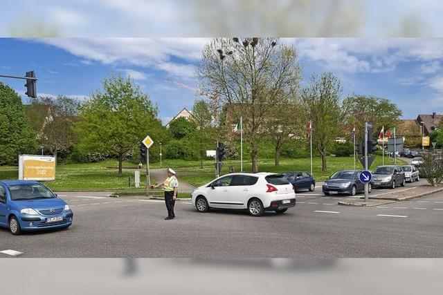 Kreisverkehr wird ohne Vollsperrung gebaut