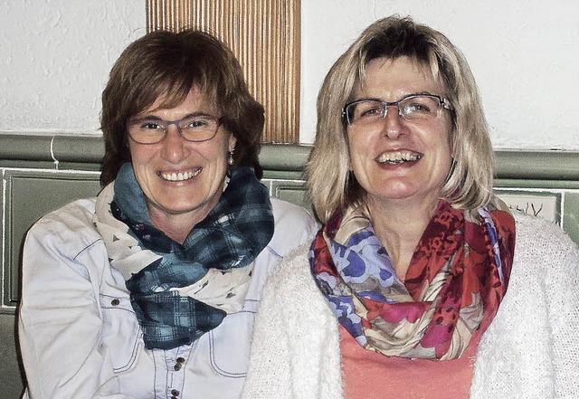 Claudia Scharf (links) ist jetzt fr  ...ia Eva Scheu ist die neue Kassiererin.  | Foto: Cornelia Selz
