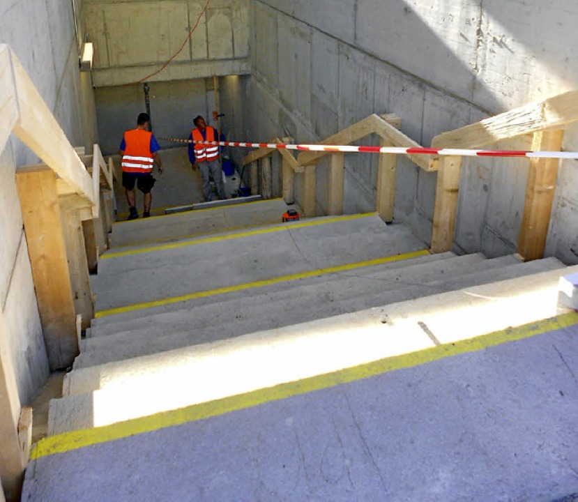 Unbefriedigend: die Treppe am Bahnhof Efringen-Kirchen   | Foto: vl