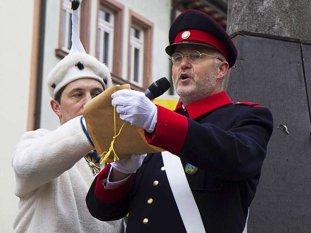 Der Narrentag in Waldkirch ist erffnet.