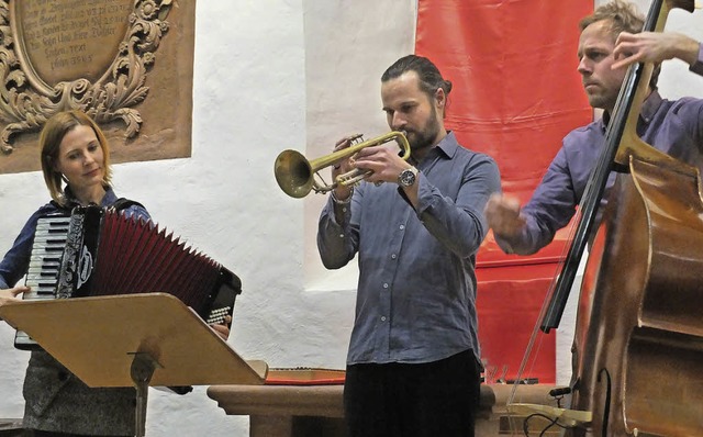 Isa Kurz, Daniel Woodtli und Philipp Moll (rechts)   | Foto: David-Wenk