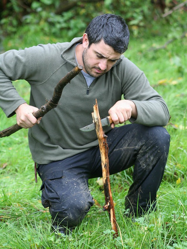 Auch ohne Beil lsst sich Holz spalten.  | Foto: Fotos: Privat