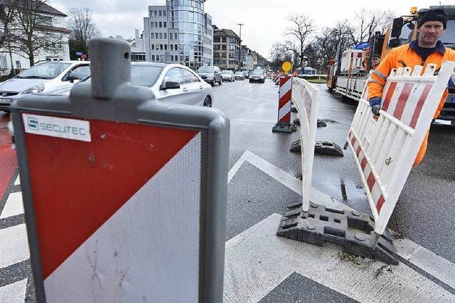 Kronenbrcke in Freiburg gesperrt