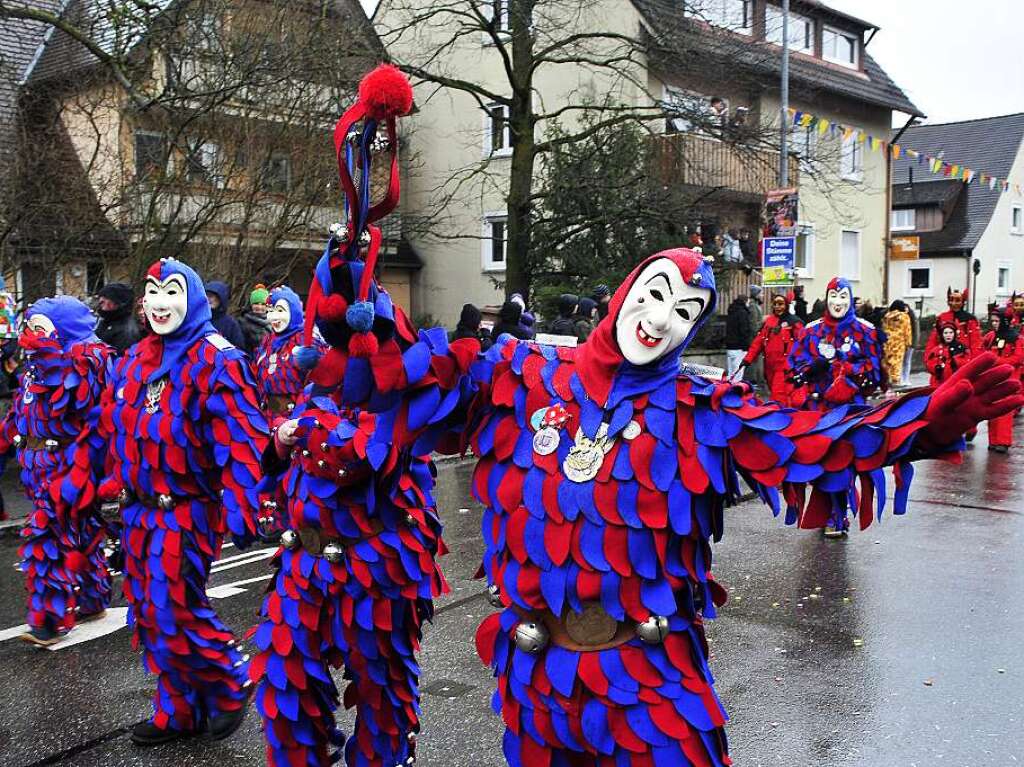 Fasnetumzug St. Georgen Unterwiehremer Ksrieber Freiburg