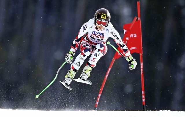 Beherzte Fahrt zum Titel: Die sterreicherin Anna Fenninger  | Foto: afp