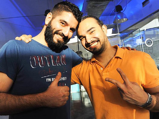 Die U-Turn-Macher: Finanzchef Ibrahim ...aar und Kreativchef Emad Eskander (r.)  | Foto: eglau