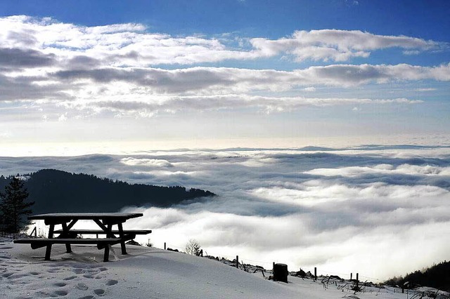 Die Idylle trgt: Auch im Nordschwarzw...nstigen Umstnden Lawinengefahr geben.  | Foto: Peter Heck