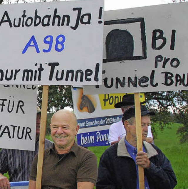 Keine A98 ohne Tunnel sagt die BI.  | Foto: Archiv : Ralf Staub