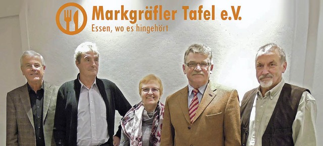 Der neue Vorstand der Markgrfler Tafe...org Weber, Manfred Klenk, Rainer Mucks  | Foto: Privat