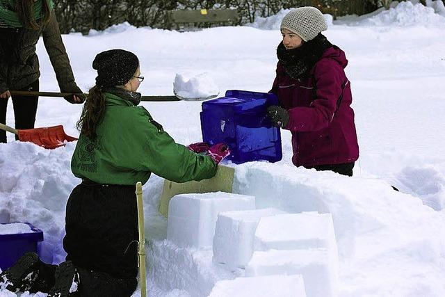 In Hinterzarten entsteht eine Kirche aus Schnee