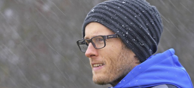 Schnee ist ihm schnuppe: SC-Trainer Martin Schweizer   | Foto: Seeger