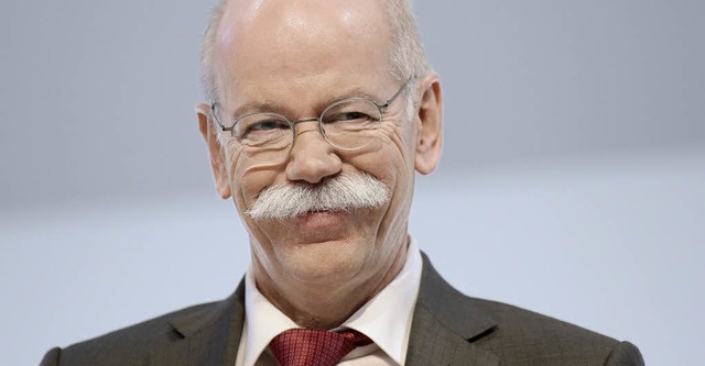 Hat gut lachen &#8211; Daimler-Chef Dieter Zetsche kann gute Zahlen vorlegen.  | Foto: AFP