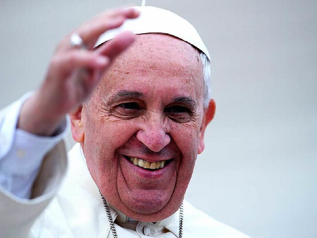 Papst Franziskus bezeichnet Schlge als gerecht.  | Foto: dpa