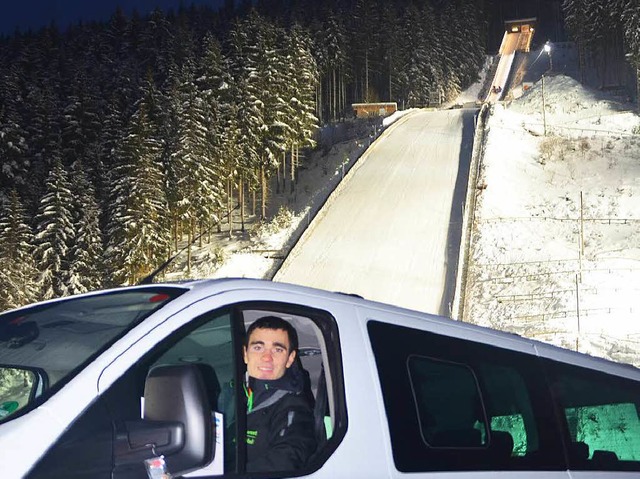 Fabian Missfelder und sein Team sorgen... und pnktlich an Ort und Stele sind.   | Foto: Hannah Steiert