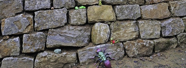 Die Trockenmauer &#8222;lebt&#8220; od...t, wie knstlich auch immer<ppp></ppp>  | Foto: Klaus Fehrenbach