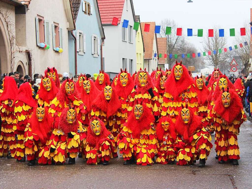 Impressionen vom Narrenumzug in Merdingen