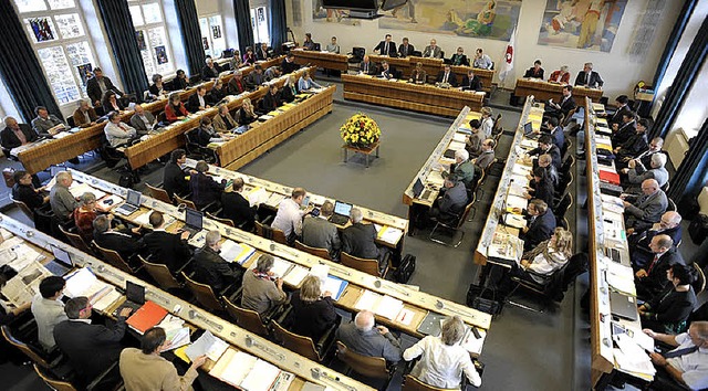 Blick in den Saal des Baselbieter Kantonsparlamentes   | Foto: ZVG
