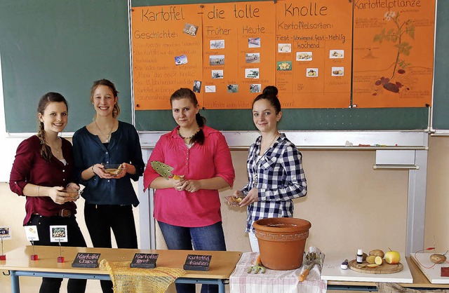 Die tolle Knolle war Projektprfungsth..., Sabrina Sigwarth und Lucia Heizmann.  | Foto: akh