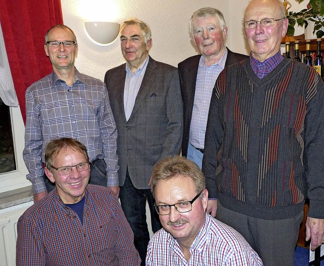 Der  Vorstand des Mnnerchores Eichsel...r, vorn Wolfgang Wolter, Gerd Fricker   | Foto: Ingrid Arndt