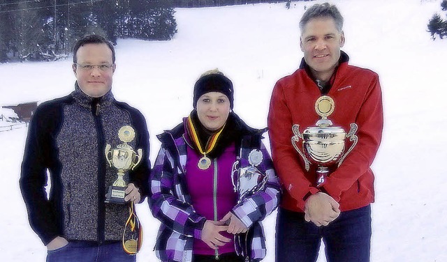 Wehrer Stadtpokal: : Peter Welsch (Sno...Glatthar (Ski Alpin Herren (von links)  | Foto: Skiclub