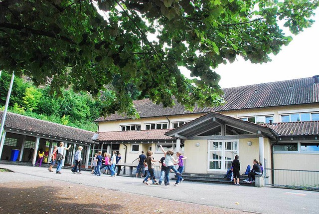 Immer weniger Werkrealschler spielen ...m Pausenhof der Schule am Heidenstein.  | Foto: Ralf Staub