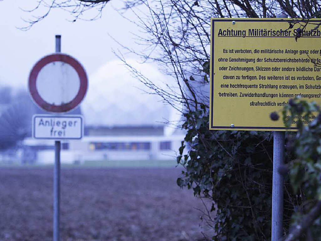 Die Anlage fllt unter das Schutzbereichsgesetz. Fotografieren ist verboten.