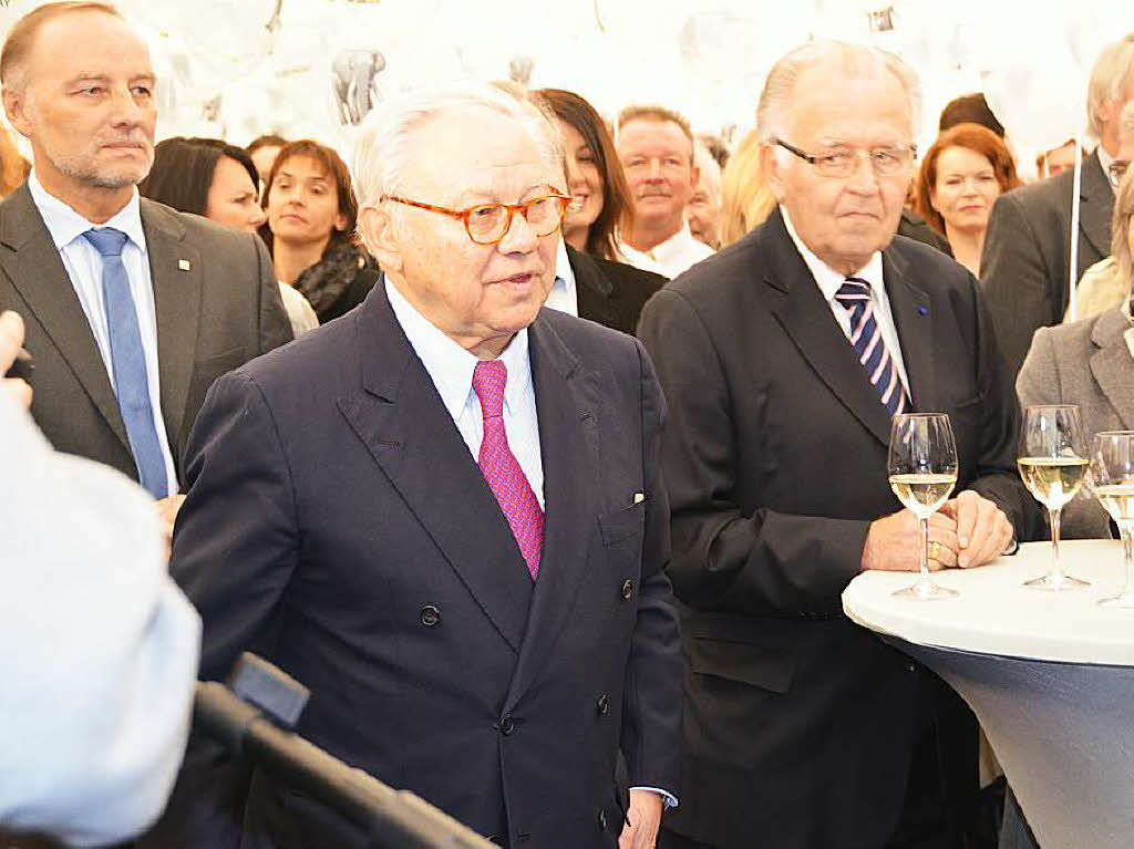 Hubert Burda feiert mit Offenburger VIPs und den Mitarbeitern am Standort Offenburg seinen 75. Geburtstag.