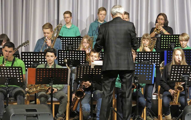 Goethes Big-Band unter Leitung von Joachim Mller  | Foto: Georg Vo