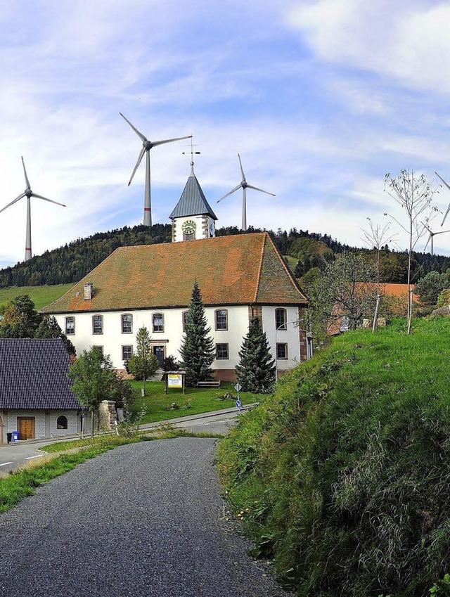 Das Rad der Windkraftplanung steht nic...ontagen der  Windkraft-Gegner (Foto).   | Foto: zvg