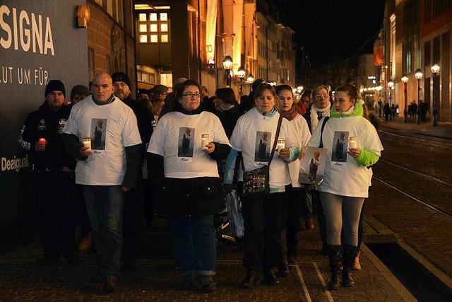 Trauermarsch für getöteten Alessio in Freiburg