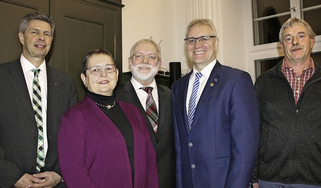 Brgermeister Christof Nitz (links) w...) und Alt-Gemeinderat Fritz Trefzger.   | Foto: Marlies Jung-Knoblich