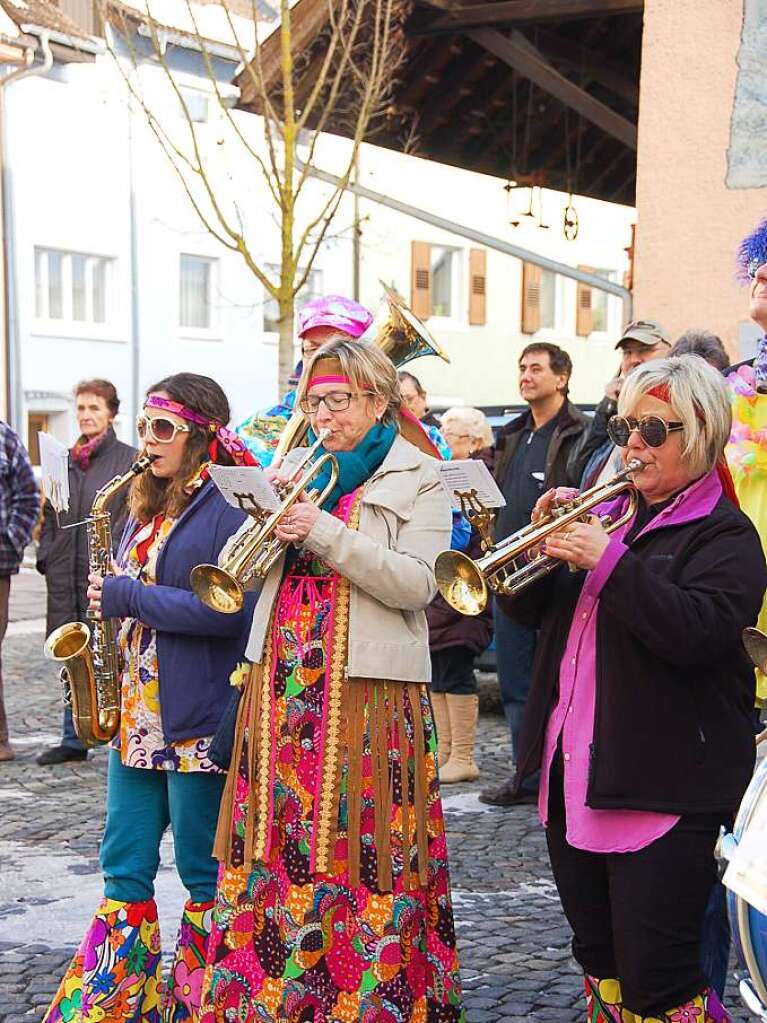 Auch die Rathaus-Hippies sorgten fr Stimmung!