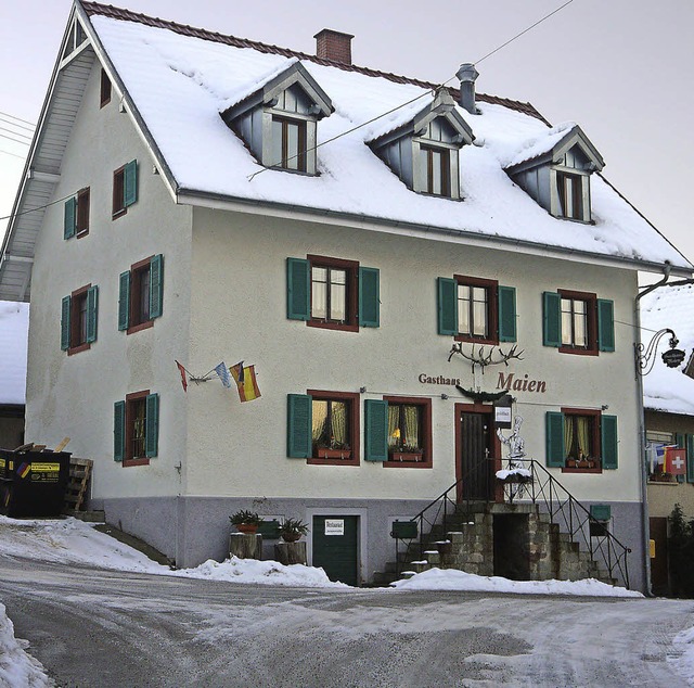 Schlieung nach Besitzerwechsel steht bevor: Gasthaus Maien in Vogelbach  | Foto: Rolf-Dieter Kanmacher