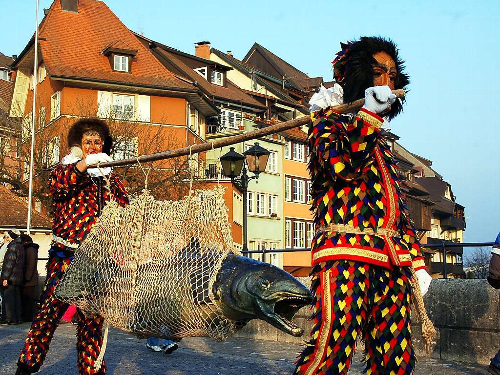 Die Narren waren am dritten Faien in Laufenburg obenauf.