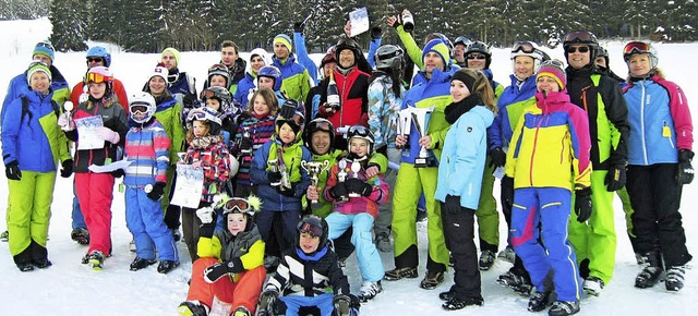 Sieger und Platzierte  beim 1. Schuttertler Alpin Cup des Skiclubs Seelbach   | Foto: Privat