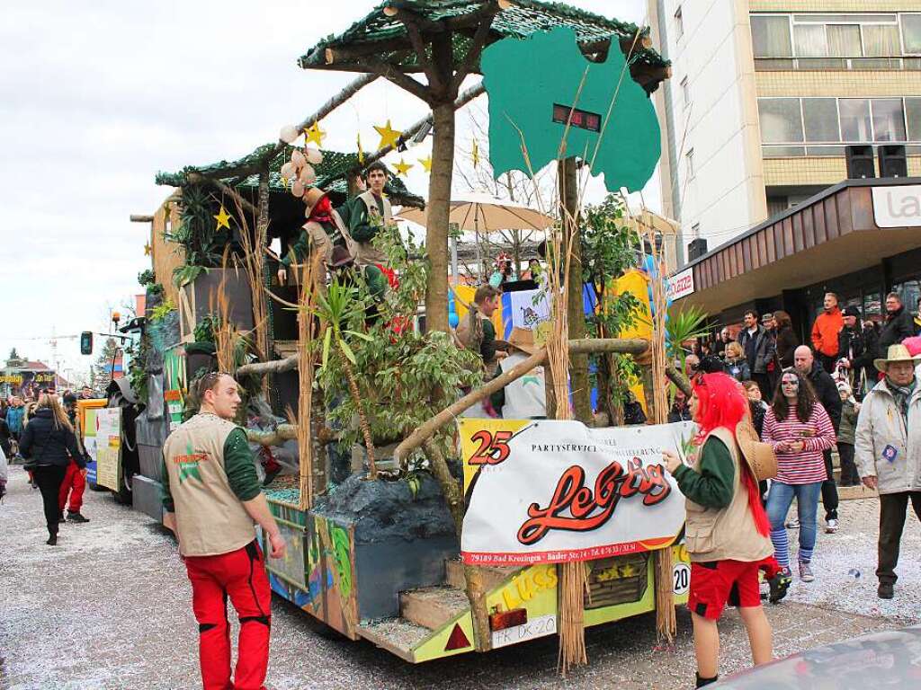 Viel zu sehen gab es beim Fasnet-Umzug in Bad Krozingen