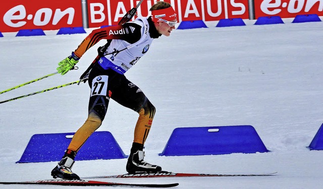 Bei fairen Streckenbedingungen und ein...n Mann fr Spitzenpltze im Biathlon.   | Foto: Joachim Hahne