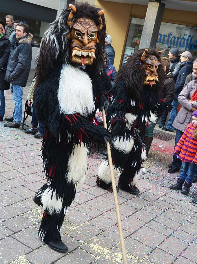 Bunt, tierisch und einfallsreich: In Schopfheim ging es am Fastnachtssonntag frhlich zu. Und die Besucher hatten ihre helle Freude.