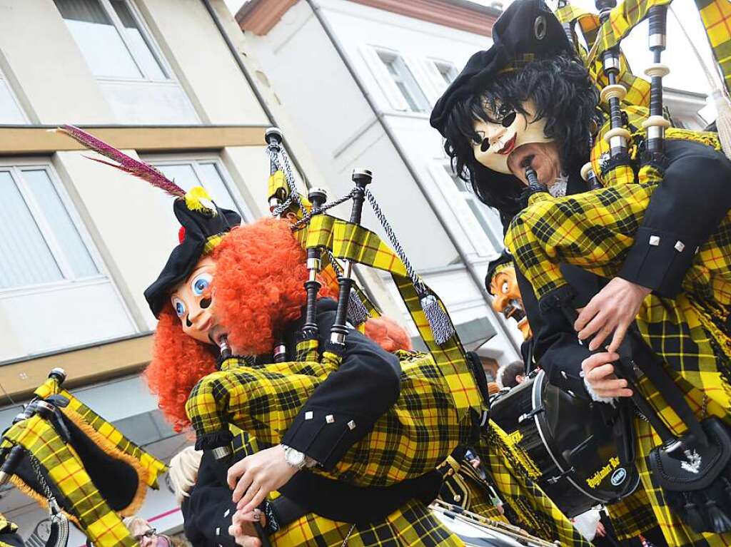 Bunt, tierisch und einfallsreich: In Schopfheim ging es am Fastnachtssonntag frhlich zu. Und die Besucher hatten ihre helle Freude.