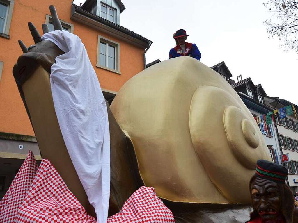 Bunt, tierisch und einfallsreich: In Schopfheim ging es am Fastnachtssonntag frhlich zu. Und die Besucher hatten ihre helle Freude.