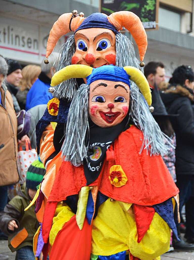 Bunt, tierisch und einfallsreich: In Schopfheim ging es am Fastnachtssonntag frhlich zu. Und die Besucher hatten ihre helle Freude.