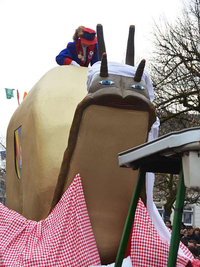 Bunt, tierisch und einfallsreich: In Schopfheim ging es am Fastnachtssonntag frhlich zu. Und die Besucher hatten ihre helle Freude.