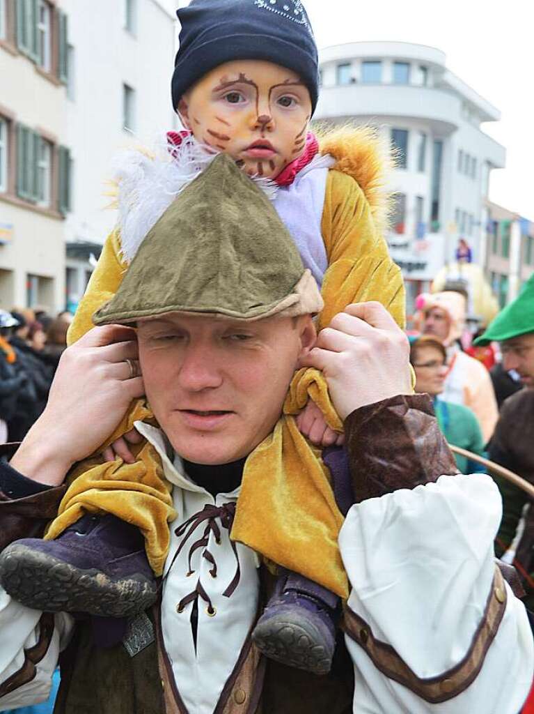 Bunt, tierisch und einfallsreich: In Schopfheim ging es am Fastnachtssonntag frhlich zu. Und die Besucher hatten ihre helle Freude.