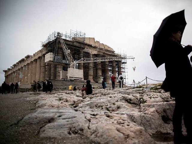 Ist Athen bald schutzlos ohne  Rettung...opolis in der griechischen Hauptstadt.  | Foto: Michael Kappeler