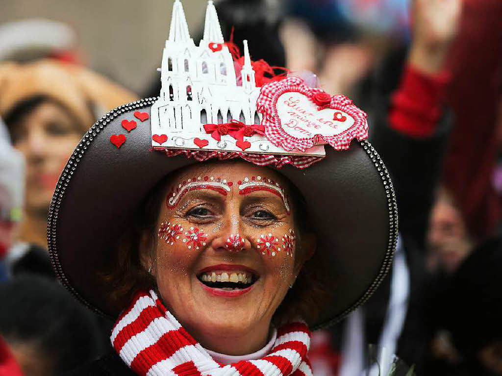 Rosenmontagsumzge in Kln und Dsseldorf.