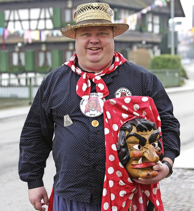 Hoogemann und Hexe, Ansager und Herzblut-Narr: Andreas Freund   | Foto: ch. breithaupt