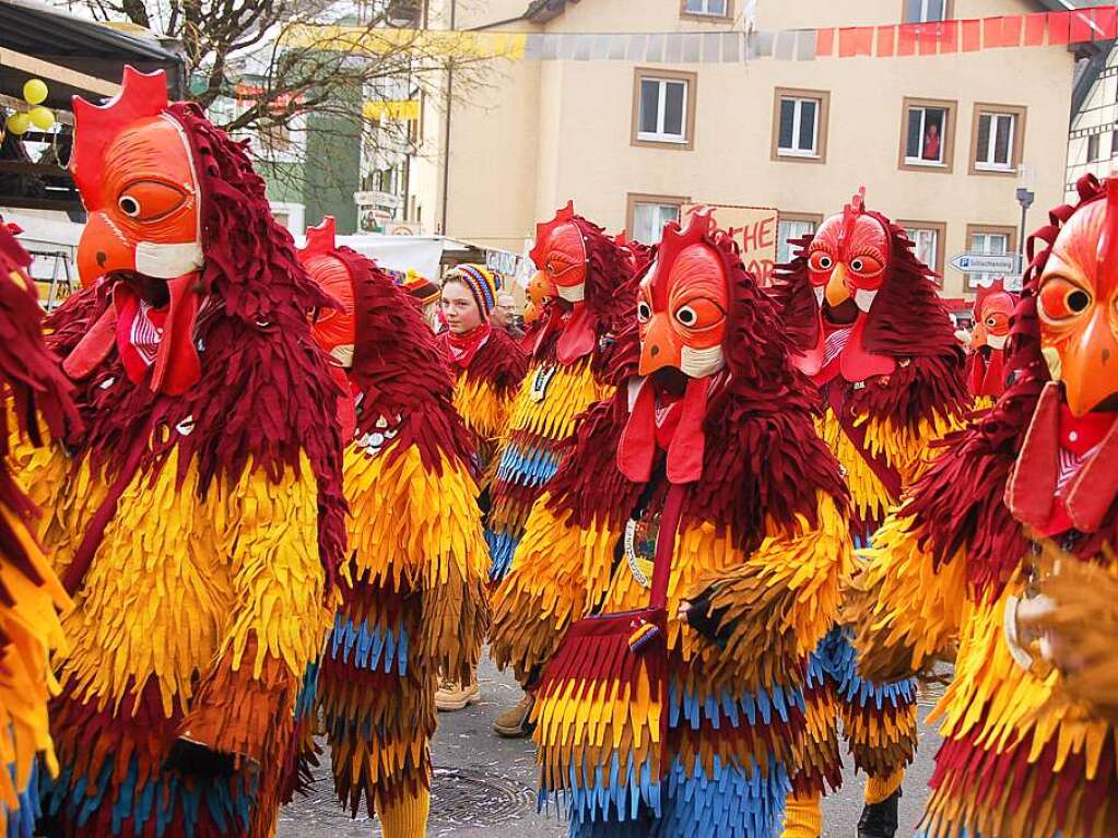 Zum Glck konnten die Bettmaringer Gggel den gesperrten Schlossberg umfahren!