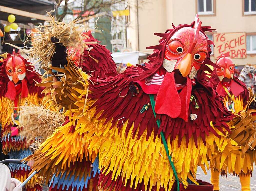 Zum Glck konnten die Bettmaringer Gggel den gesperrten Schlossberg umfahren!