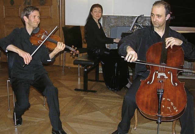 Das Beethoven Trio Bonn in Schloss Beuggen   | Foto: Roswitha Frey